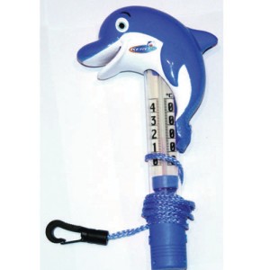 Thermomètre dauphin bleu