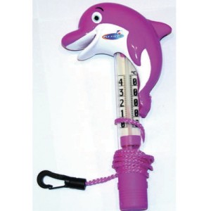 Thermomètre dauphin rose